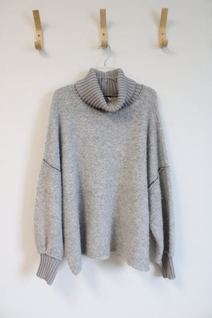 Free People Milo Gray Pullover Sweater | L