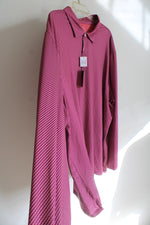 NEW Jos. A. Bank Traveler Magenta Dotted Collared Shirt | 3X