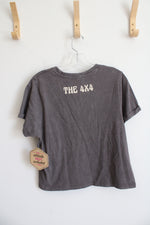 NEW Attitude Not Included Gray 4X4 Vehicle Cropped Shirt | S