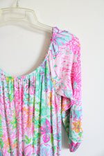 Lilly Pulitzer Lana Lilly Of The Jungle Floral Skort Romper | L