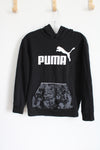 Puma Black Logo Hoodie | Youth M (10/12)