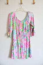 Lilly Pulitzer Lana Lilly Of The Jungle Floral Skort Romper | L