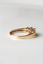 14K Yellow Gold Square Cut CZ Ring | Size 7