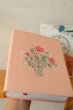 NEW CSB Illustrator's Notetaking Bible with Peach Leather Design in Storage Box