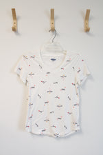 Old Navy White Everywear V-Neck Tee | XS