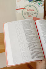 NEW CSB Illustrator's Notetaking Bible with Peach Leather Design in Storage Box