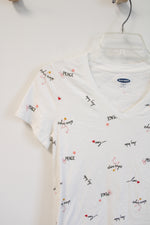 Old Navy White Everywear V-Neck Tee | XS
