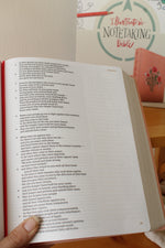 NEW CSB Illustrator's Notetaking Bible with Peach Leather Design in Storage Box