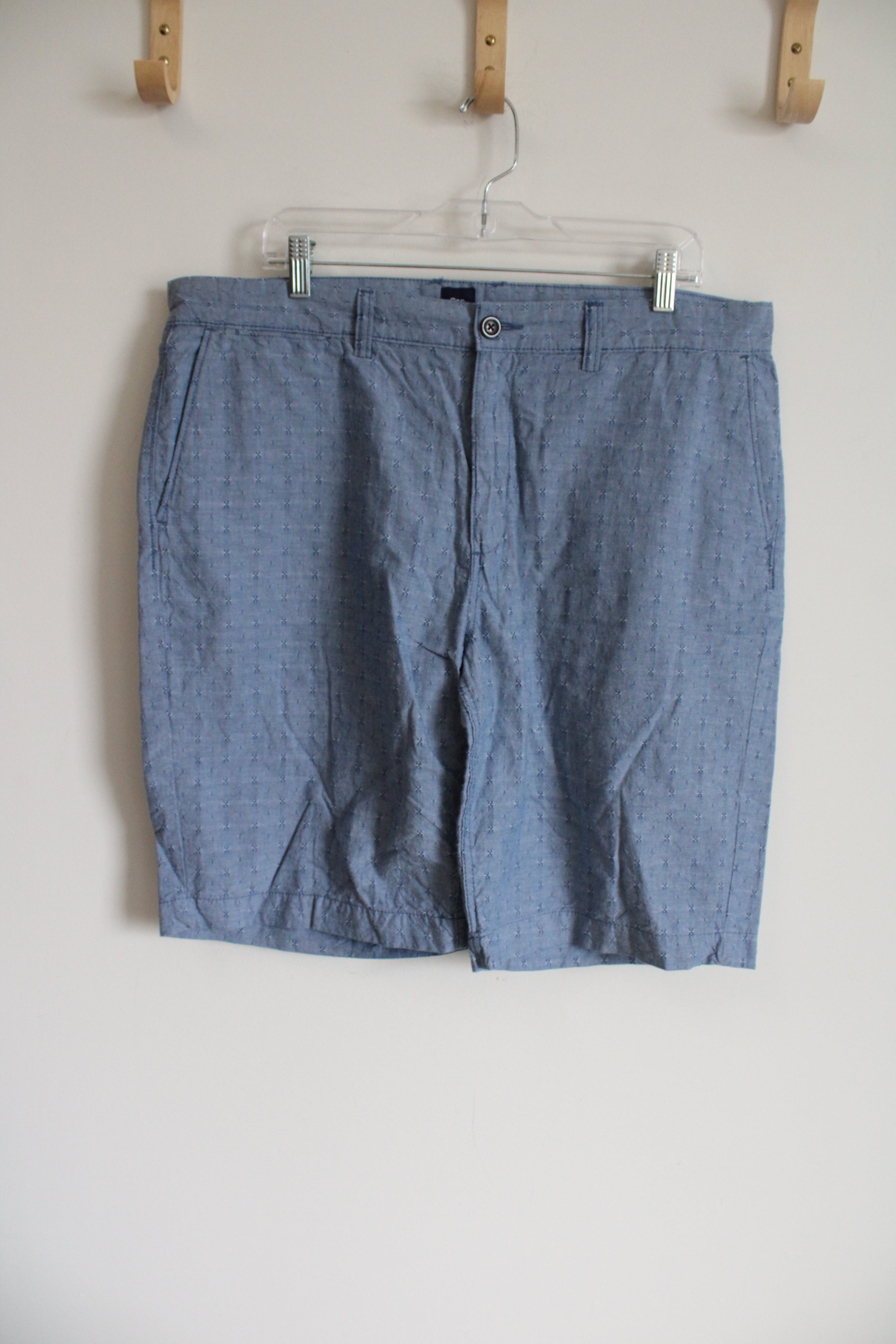 Gap Blue Chambray Patterned Shorts | 38