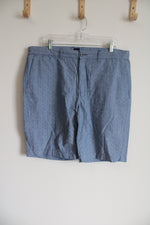 Gap Blue Chambray Patterned Shorts | 38