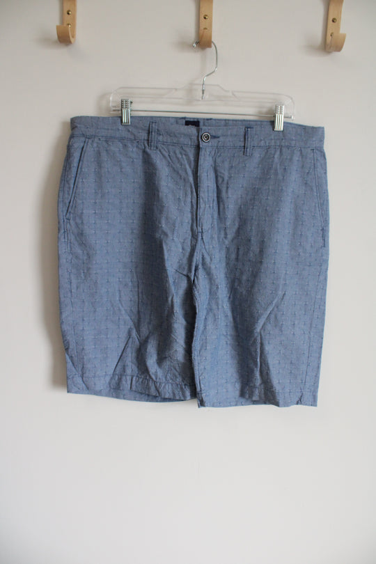 Gap Blue Chambray Patterned Shorts | 38