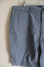 Gap Blue Chambray Patterned Shorts | 38