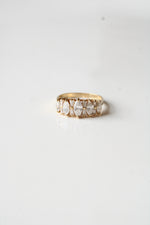 14K Yellow Gold CZ Ring | Size 7