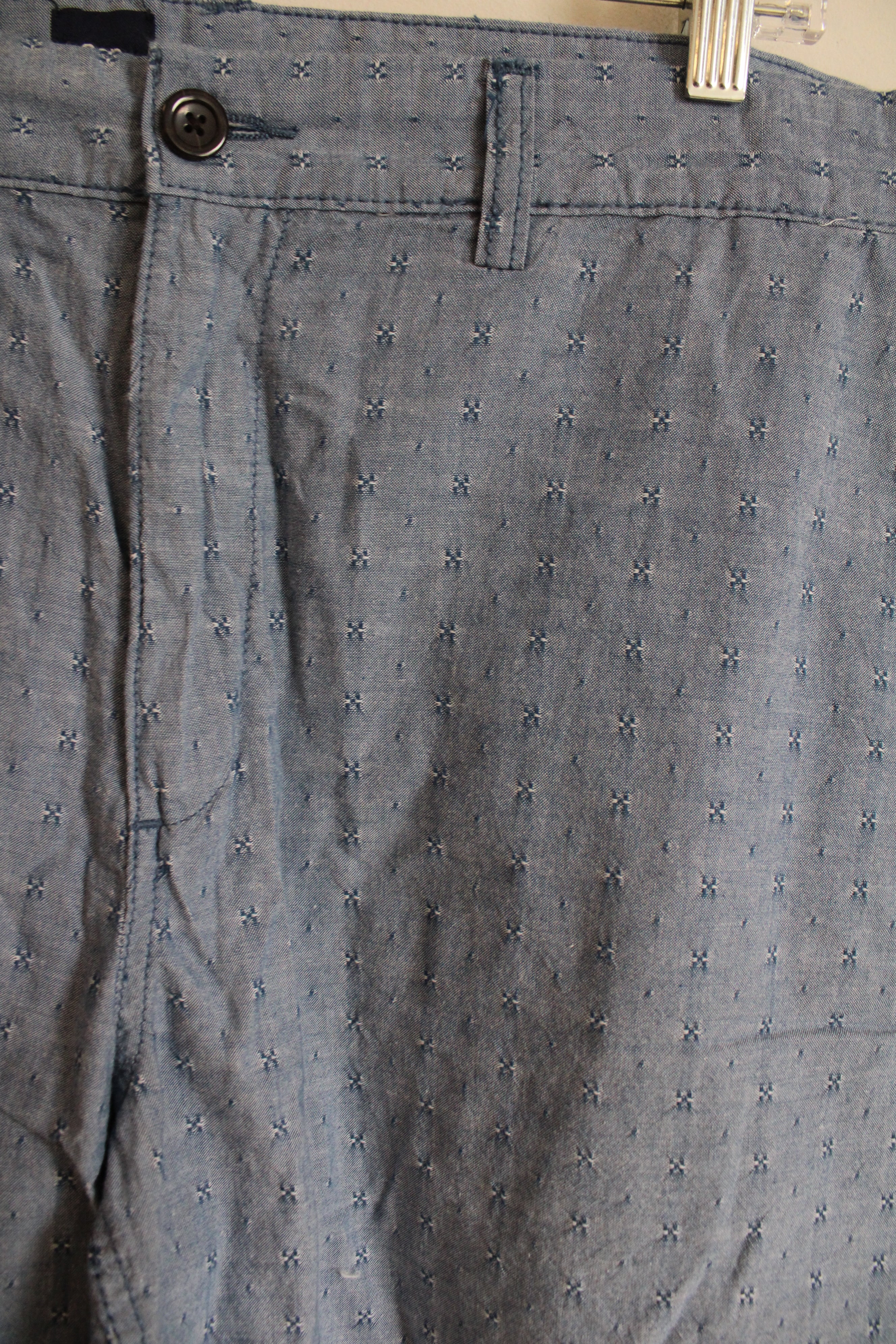 Gap Blue Chambray Patterned Shorts | 38