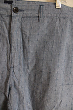 Gap Blue Chambray Patterned Shorts | 38