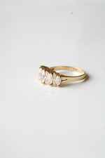 14K Yellow Gold CZ Ring | Size 7