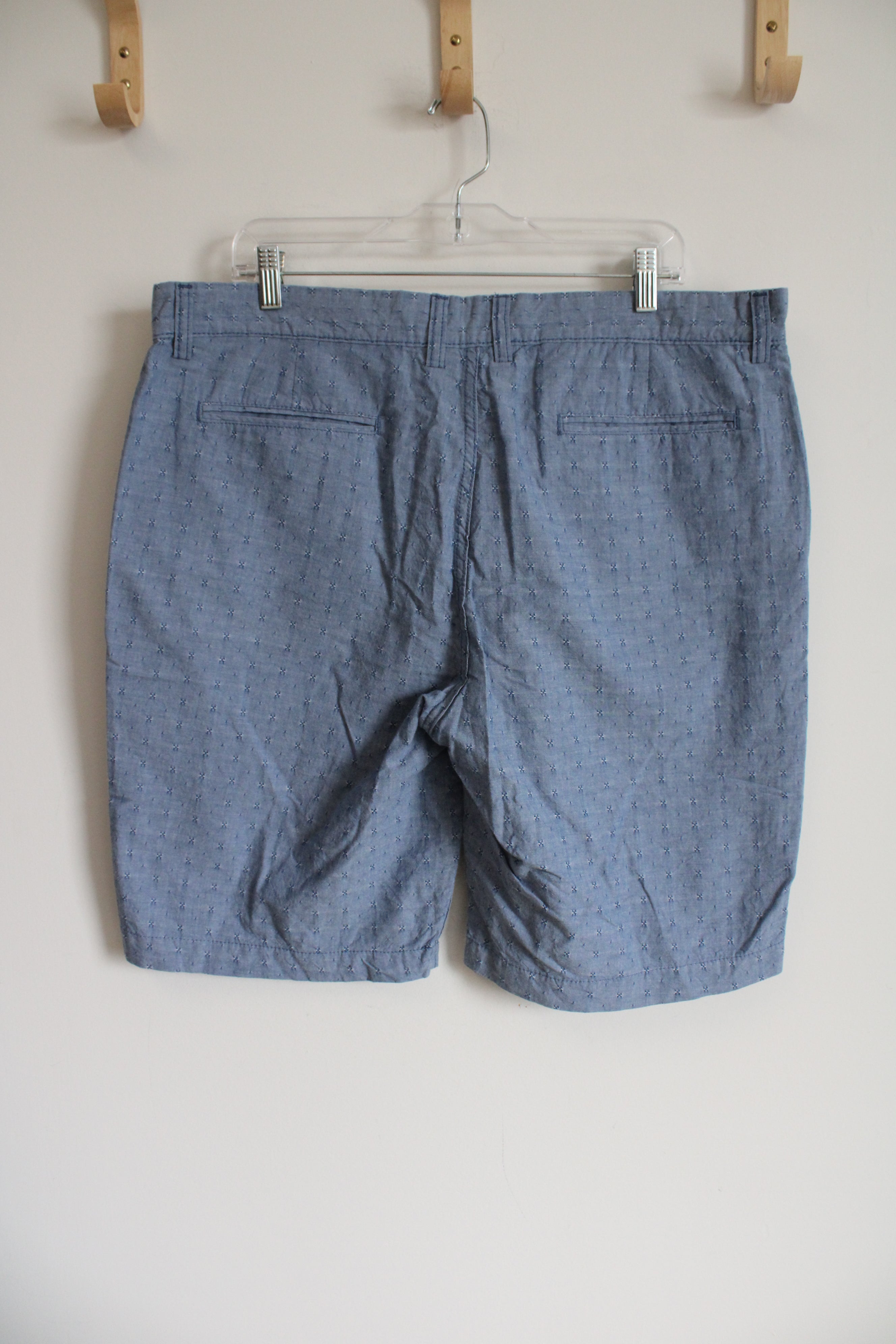 Gap Blue Chambray Patterned Shorts | 38