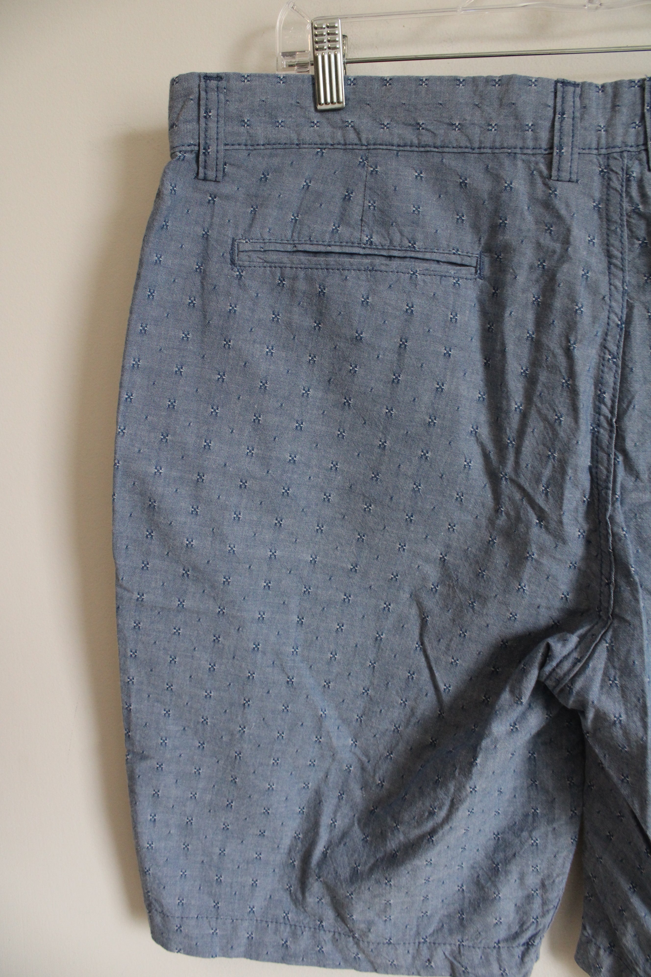 Gap Blue Chambray Patterned Shorts | 38