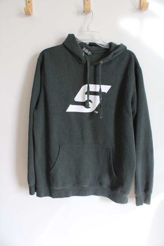 District Evergreen Fleece Lined Hoodie | L