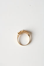 14K Yellow Gold CZ Ring | Size 7
