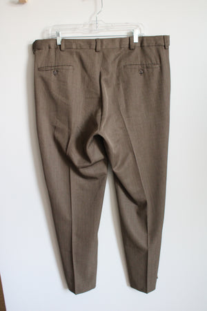 Haggar Straight Fit Brown Work Pant | 38X30