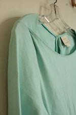Kate Spade Light Teal Fit and Flare 3/4 Sleeve Dress | 10