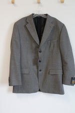 NEW Haggar Comfort Equipped Coat Blazer Jacket | 44 Long