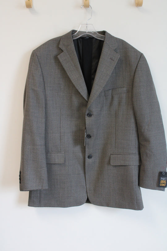 NEW Haggar Comfort Equipped Coat Blazer Jacket | 44 Long
