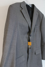 NEW Haggar Comfort Equipped Coat Blazer Jacket | 44 Long