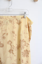 Vintage Pendleton Yellow Floral Skirt | 20W