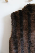 Coaco New York Brown Faux Fur Vest | S