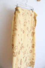 Vintage Pendleton Yellow Floral Skirt | 20W