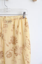 Vintage Pendleton Yellow Floral Skirt | 20W