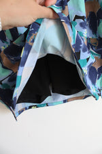 Chico's Zenergy Blue Teal & Brown Patterned Skort | 2 (12)