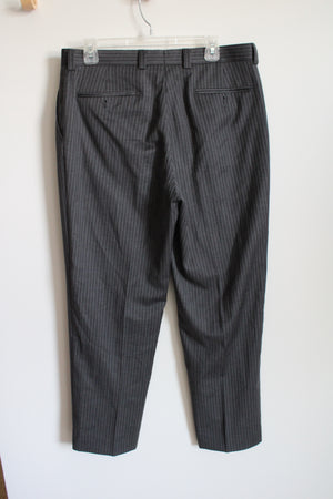 Apt. 9 Gray Pinstriped Dress Pants | 34X30