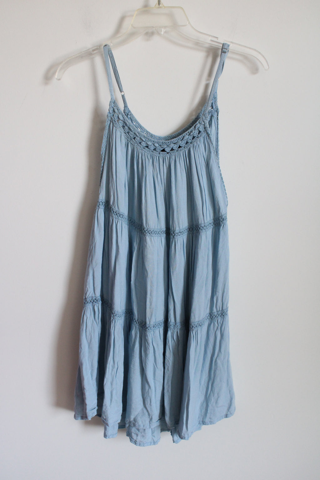 Raviya Blue Tiered Mini Dress | S