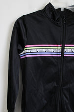 Puma Black Rainbow Logo Fleece Lined Jacket | Youth L (12/14)