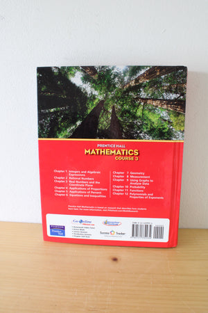 Mathematics Course 3 By Pearson/Prentice Hall