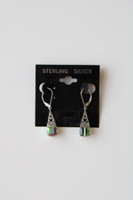 Multi-Color Crystal Sterling Silver Earrings