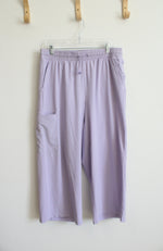 T By Talbots Lightweight Purple Wide Leg Pants | L