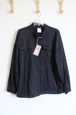 NEW Serra Black Tech Knit Jacket | XL