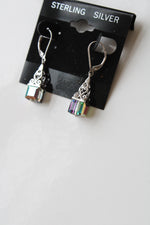 Multi-Color Crystal Sterling Silver Earrings