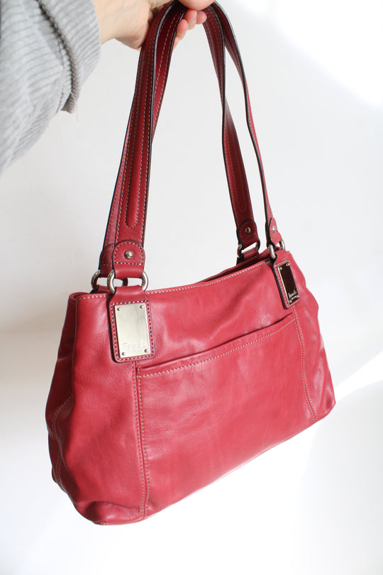 Tignanello Vintage Red Soft Leather Purse