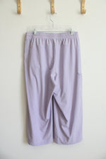 T By Talbots Lightweight Purple Wide Leg Pants | L