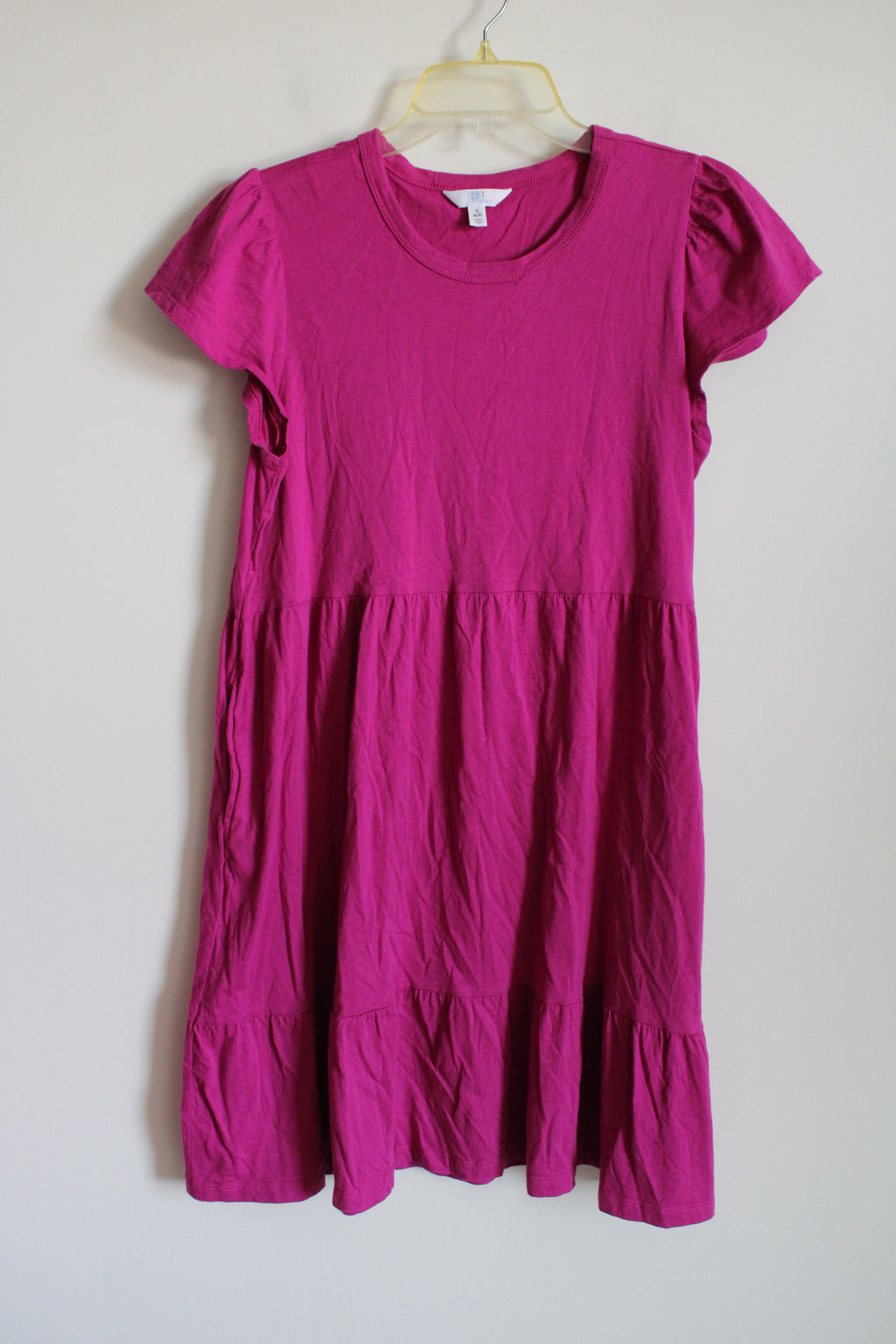 Time And Tru Hot Pink Tiered Dress | S