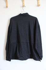 NEW Serra Black Tech Knit Jacket | XL