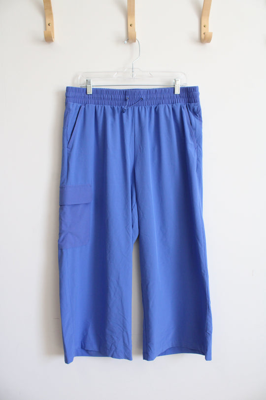 T By Talbots Blue Lightweight Wide Leg Pants | L