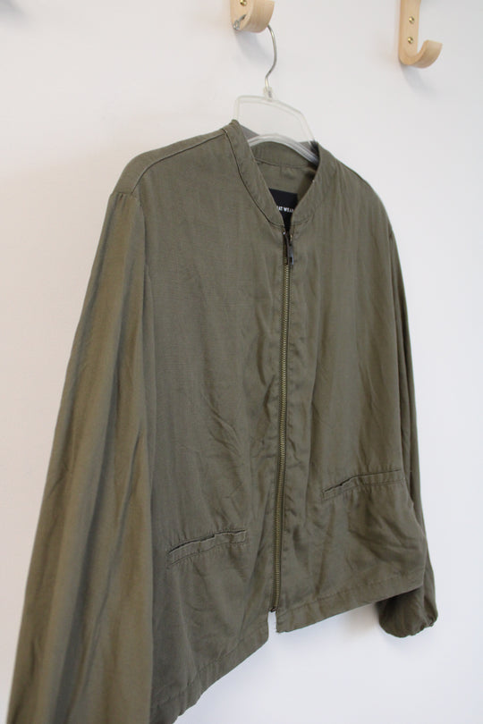Who What Wear Olive Green Jacket | S