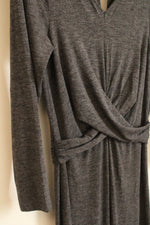 NEW Old Navy Gray Long Sleeve V-neck Wrap Jumpsuit | L