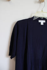 Christopher & Banks Navy Shrug | M